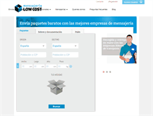 Tablet Screenshot of mensajerialowcost.es